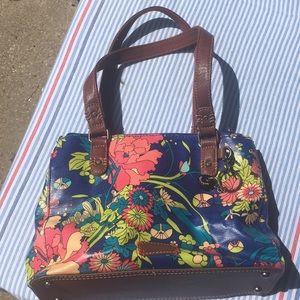 Sak Roots "Artist Circle" Flower Power Satchel